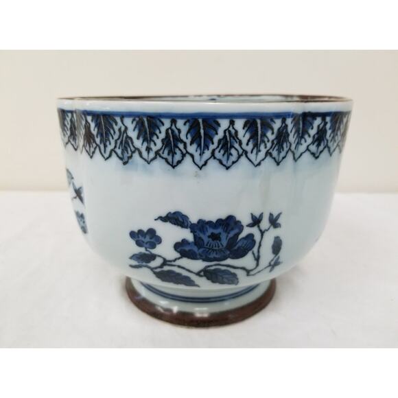 Vintage Toyo “Dover Blue” Floral Porcelain Bowl – 7.5” Made in Japan - Picture 4 of 7